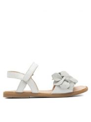 Lasocki Young Sandały VERNIS CI12-3027-12 Biały. Białe sandały dziewczęce Lasocki Young, ze skóry, bez obcasa, bez zapięcia. Za 139.99 zł.