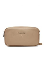 Patrizia Pepe Torebka 8B0185/L001-B524 Beżowy. Brązowe listonoszki damskie Patrizia Pepe, bez wzorów, ze skóry, bez dodatków. Za 579.99 zł.