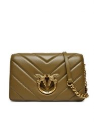 PINKO Torebka Love Click Classic 100063 A136 Zielony. Zielone listonoszki damskie Pinko, bez wzorów, ze skóry, bez dodatków. Za 1,949.00 zł.