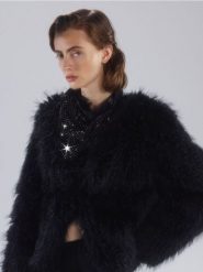 Chusta ze strassem - czarny. Czarne chusty damskie Reserved, bez wzorów. Za 69.99 zł.