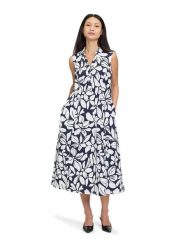 Vera Mont Sukienka w kolorze granatowo-białym rozmiar: 46. Białe sukienki damskie Vera Mont, bez wzorów, bez ramiączek. Za 217.99 zł.