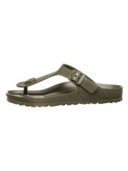 Birkenstock Japonki "Gizeh" w kolorze khaki rozmiar: 39. Brązowe klapki damskie Birkenstock, bez wzorów, z otwartym noskiem, bez obcasa, bez zapięcia. Za 205.45 zł.