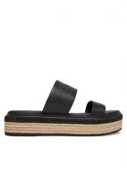 Calvin Klein Espadryle Flatform Wedge Slide - He HW0HW02374 Czarny. Czarne espadryle damskie Calvin Klein, bez wzorów, ze skóry, bez obcasa. W wyprzedaży za 369.99 zł.