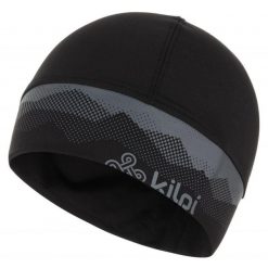 Czapka do biegania Kilpi TAIL-U. Czarne czapki damskie Kilpi, bez wzorów. Za 60.57 zł.