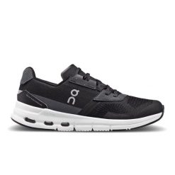 Buty do biegania damskie On Cloudrift. Czarne obuwie sportowe damskie On, z materiału, do biegania. Za 833.00 zł.