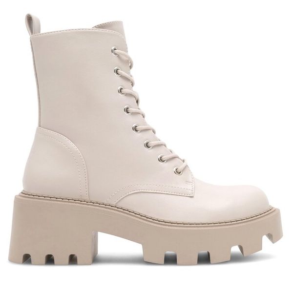 Trzewiki DeeZee. Botki damskie DeeZee, bez obcasa, na słupku, bez zapięcia. Za 125.99 zł.