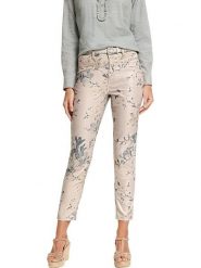 Heine Spodnie w kolorze beżowym rozmiar: 44. Brązowe rurki damskie Heine, bez wzorów, z materiału. Za 105.14 zł.