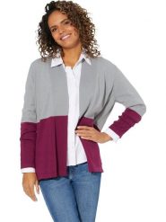 WITT WEIDEN Kardigan w kolorze szaro-fioletowym rozmiar: 46. Różowe kardigany damskie WITT WEIDEN, bez wzorów, z bawełny. Za 57.20 zł.