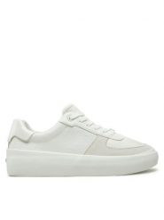 Calvin Klein Sneakersy Vulc Lace Up - Mono HW0HW02293 Biały. Białe obuwie sportowe damskie Calvin Klein, ze skóry, bez zapięcia. Za 299.99 zł.