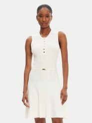 Marciano Guess Sukienka dzianinowa 5GGK26 5874Z Écru Regular Fit. Sukienki damskie Marciano Guess, z aplikacjami, z dzianiny, bez ramiączek. Za 409.99 zł.