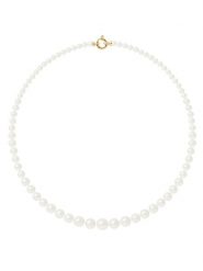 Pearl Addict Naszyjnik z perłami w kolorze białym - dł. 50 cm rozmiar: onesize. Białe naszyjniki damskie Pearl Addict, z perłą, złote. Za 1,696.99 zł.