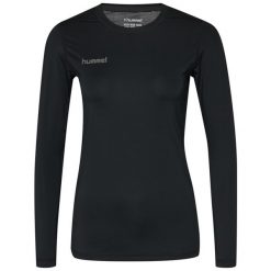 Koszulka bluzka z długim rękawe Hummel First Performance Women Jersey. Czarne bluzki damskie Hummel, l, bez wzorów, z jersey, bez kołnierzyka, bez ramiączek. Za 118.00 zł.