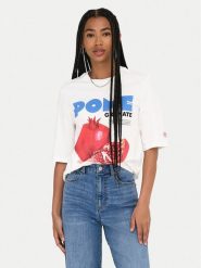 ONLY T-Shirt Phoebe 15351369 Biały Regular Fit. Białe t-shirty damskie Only, xs, bez wzorów, z bawełny, bez kołnierzyka. Za 59.99 zł.