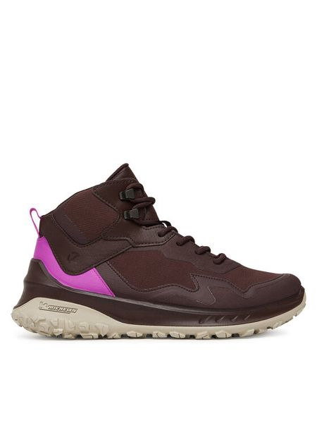 ECCO Sneakersy W Tex Mid Wp 82432361411 Brązowy. Brązowe obuwie sportowe damskie ECCO, z materiału, bez zapięcia. Za 539.99 zł.