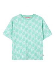 HUGO T-Shirt G01022 D Zielony Loose Fit. Zielone t-shirty i koszulki chłopięce Hugo, bez wzorów, z bawełny, bez kołnierzyka, bez ramiączek. Za 289.99 zł.