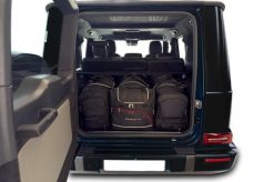 Torby Do Bagażnika Mercedes-Benz G 2018-2023 4Szt Kjust. Czarne torby podróżne KJUST, bez wzorów, z kauczuku. Za 1,330.00 zł.