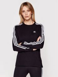 Adidas Bluzka adicolor Classics GN2911 Czarny Standard Fit. Czarne bluzki damskie Adidas, bez wzorów, z bawełny, bez kołnierzyka, bez ramiączek. W wyprzedaży za 89.99 zł.