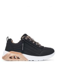 Skechers Sneakersy UNO Lite 2.0 - Leopard Stride 310708L/BLK Czarny. Czarne buty sportowe dziewczęce Skechers, ze skóry, bez zapięcia. Za 229.99 zł.