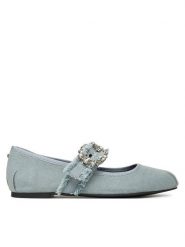 Buffalo Baleriny Daphne Glam 1620028 Niebieski. Niebieskie balerinki damskie Buffalo, bez wzorów, z materiału. Za 169.99 zł.