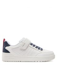 Geox Sneakersy J Washiba Boy J45LQA 05411 C0899 D Biały. Białe buty sportowe chłopięce Geox, ze skóry, bez zapięcia. Za 169.99 zł.
