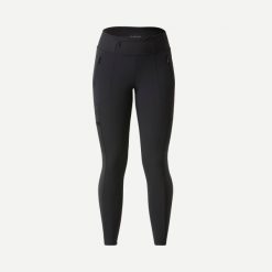 Legginsy trekkingowe damskie Forclaz Travel 500. Czarne legginsy damskie FORCLAZ, l, bez wzorów, z elastanu. Za 149.99 zł.