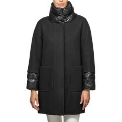 Kurtka GEOX W DIAMANTA Czarny. Czarne kurtki damskie Geox, bez wzorów, z tkaniny, bez kaptura. Za 763.99 zł.