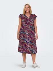 ONLY Carmakoma Sukienka codzienna 15297167 Kolorowy Regular Fit. Sukienki damskie Only Carmakoma, bez wzorów, z wiskozy, bez ramiączek. Za 139.99 zł.