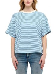 Mustang Koszulka w kolorze błękitnym rozmiar: S. Niebieskie bluzki damskie Mustang, s, bez wzorów, z bawełny, bez kołnierzyka, bez ramiączek. Za 52.17 zł.