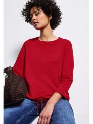 Street One Bluza w kolorze czerwonym rozmiar: 36. Czerwone bluzy damskie Street One, bez wzorów, bez kaptura. Za 131.74 zł.
