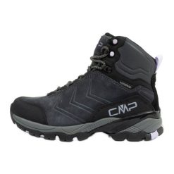 Buty trekkingowe CMP Melnick 3Q18586 81UP szare. Szare obuwie trekkingowe damskie ze skóry, za kostkę, bez zapięcia. Za 693.99 zł.
