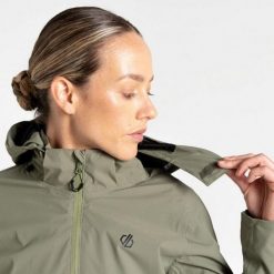 Damska kurtka turystyczna Dare 2B Switch Up II Waterproof. Zielone kurtki damskie Dare 2b, bez wzorów, z materiału, bez kaptura. Za 279.99 zł.