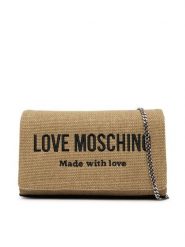 LOVE MOSCHINO Torebka JC4232PP0OKB190A Beżowy. Brązowe torebki wieczorowe damskie Love Moschino, bez wzorów, z materiału, bez dodatków. Za 659.99 zł.
