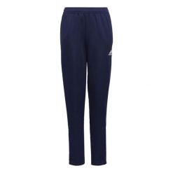 Spodnie treningowe Adidas Entrada 22. Niebieskie spodnie dresowe damskie Adidas, bez wzorów, z dresówki. W wyprzedaży za 74.00 zł.