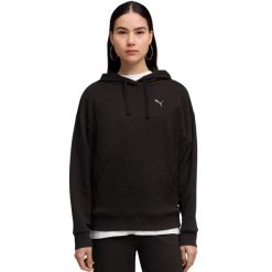 PUMA ESS Elevated Comfort Hoodie bluza damska. Czarne bluzy damskie Puma, xl, bez wzorów, z polaru. Za 177.99 zł.