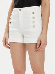 ViCOLO Szorty jeansowe DB5058 Biały Slim Fit. Białe szorty damskie ViCOLO, bez wzorów, z bawełny. Za 499.99 zł.