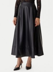Guess Spódnica z imitacji skóry W5BD71 K8S30 Czarny Regular Fit. Czarne spódnice damskie Guess, s, z aplikacjami, ze skóry. Za 559.99 zł.