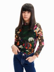 Desigual Bluzka 23WGTK19 Kolorowy Regular Fit. Bluzki i koszule dziewczęce Desigual, bez wzorów, z syntetyku, bez kołnierzyka, bez ramiączek. Za 159.99 zł.