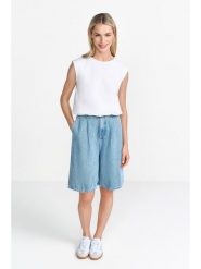 Rich & Royal Bermudy dżinsowe w kolorze błękitnym rozmiar: W30. Niebieskie szorty damskie Rich & Royal, bez wzorów, z lyocellu. Za 214.70 zł.