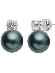 U.S. Polo Assn. Kolczyki-wkrętki z perłami i kryształami rozmiar: onesize. Czarne kolczyki damskie U.S. Polo Assn., z kryształem, metalowe. Za 100.75 zł.