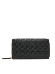 Valentino Portfel Samba Re VPS8ZG155 Czarny. Czarne portfele damskie Valentino, bez wzorów, ze skóry. Za 299.99 zł.