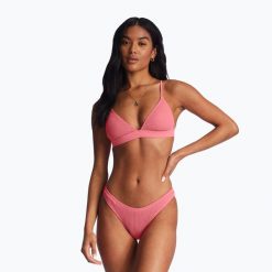 Góra od stroju kąpielowego Billabong Summer High Fixed Tri. Czerwone bikini Billabong, bez wzorów. Za 94.99 zł.