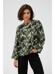 Kaffe Bluzka w kolorze khaki rozmiar: 42. Brązowe bluzki damskie Kaffe, s, bez wzorów, z wiskozy, klasyczne, bez kołnierzyka, bez ramiączek. Za 152.99 zł.