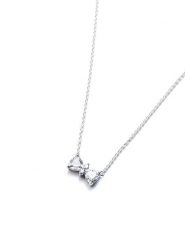 Pandora Srebrny naszyjnik z elementem ozdobnym - dł. 45 cm rozmiar: onesize. Szare naszyjniki damskie Pandora, z cyrkonią, srebrne. Za 295.66 zł.