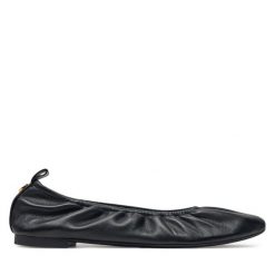 Baleriny Tory Burch. Czarne balerinki damskie Tory Burch, bez wzorów. Za 759.99 zł.