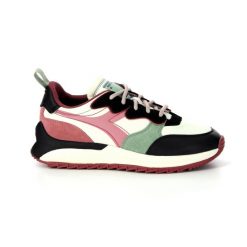 Sneakersy damskie DIADORA JOLLY NYL. Czarne obuwie sportowe damskie Diadora, bez zapięcia, trekkingowe. Za 199.99 zł.