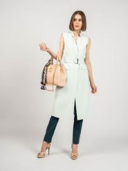 Patrizia Pepe Kamizelka | 2S1293/AD83 | Gilet | Kobieta | Zielony. Zielone kamizelki damskie Patrizia Pepe, s, bez wzorów, z elastanu, bez kaptura. W wyprzedaży za 499.00 zł.