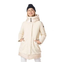 Płaszcz zimowy damski Rossignol Stretch Flat Parka. Brązowe parki damskie Rossignol, na jesień, l, z elastanu, z kapturem. Za 1,089.00 zł.