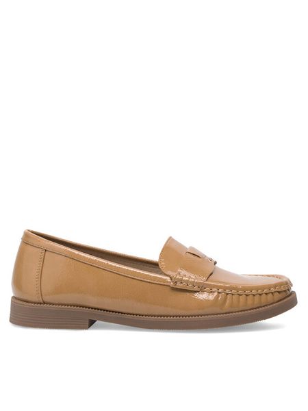 Jenny Fairy Mokasyny WFA1010-3 Beżowy. Brązowe mokasyny damskie Jenny Fairy, z syntetyku, bez obcasa. Za 99.99 zł.