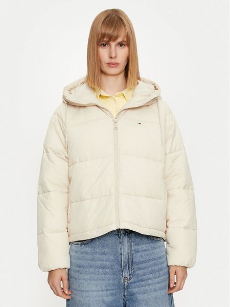 Tommy Jeans Kurtka zimowa Vail DW0DW18841 Beżowy Regular Fit. Brązowe kurtki damskie Tommy Jeans, na zimę, l, bez wzorów, z jeansu, bez kaptura. Za 529.99 zł.
