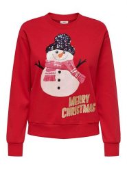 JDY Bluza "Paris" w kolorze czerwonym rozmiar: S. Czerwone bluzy damskie JDY, s, bez wzorów, bez kaptura. Za 65.85 zł.